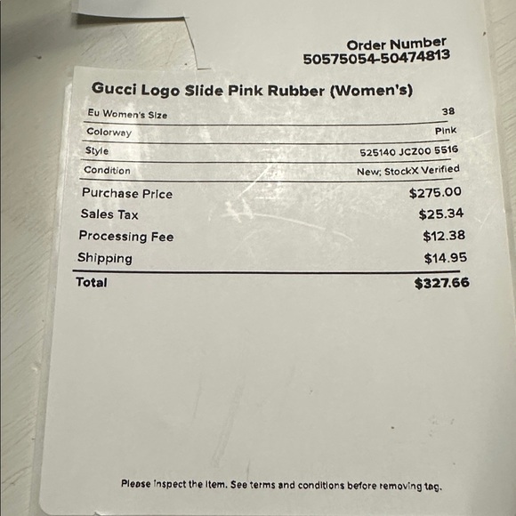 100% authentic Gucci Slides 38 - Picture 7 of 8